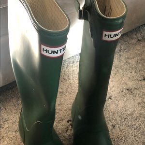Never before worn hunter rain boots